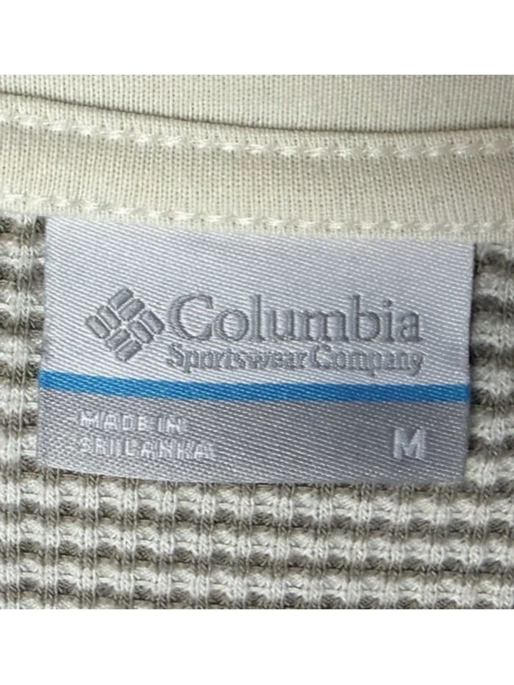 Columbia Women's Cream & Gray Waffle Knit Long-Sleeve Tee - Picture 7 of 7